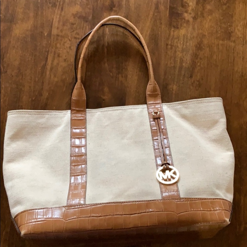 Michael Kors canvas tote